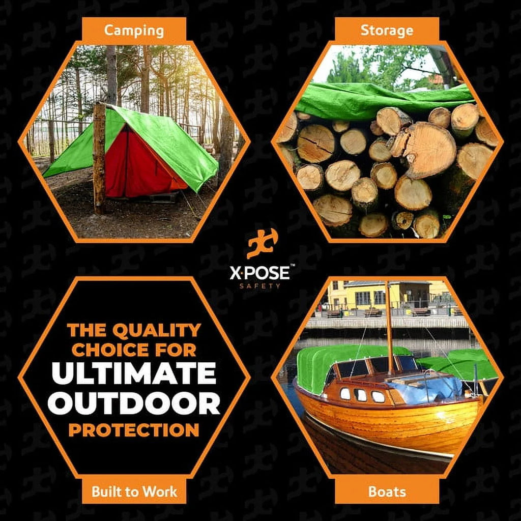 Blue 5' x 7' Waterproof Poly Tarp O191