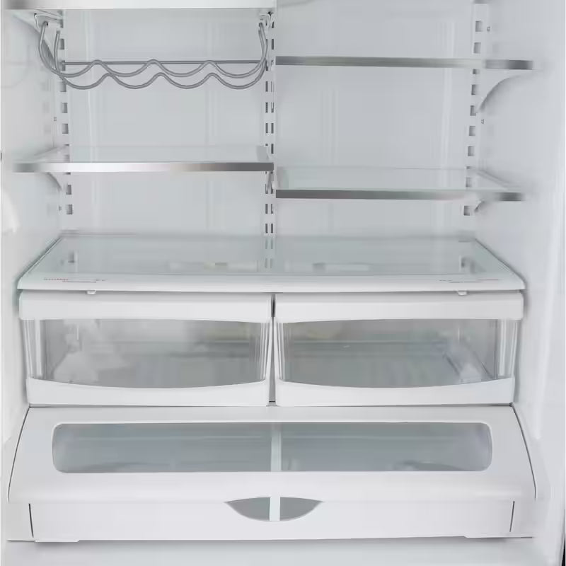 20 cu. ft. Counter Depth French Door Refrigerator in White F9613