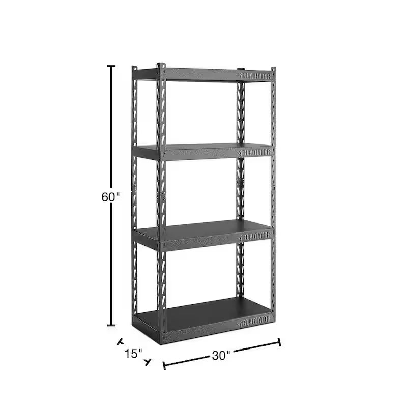 4-Tier Steel Garage Storage Shelving Unit F677214