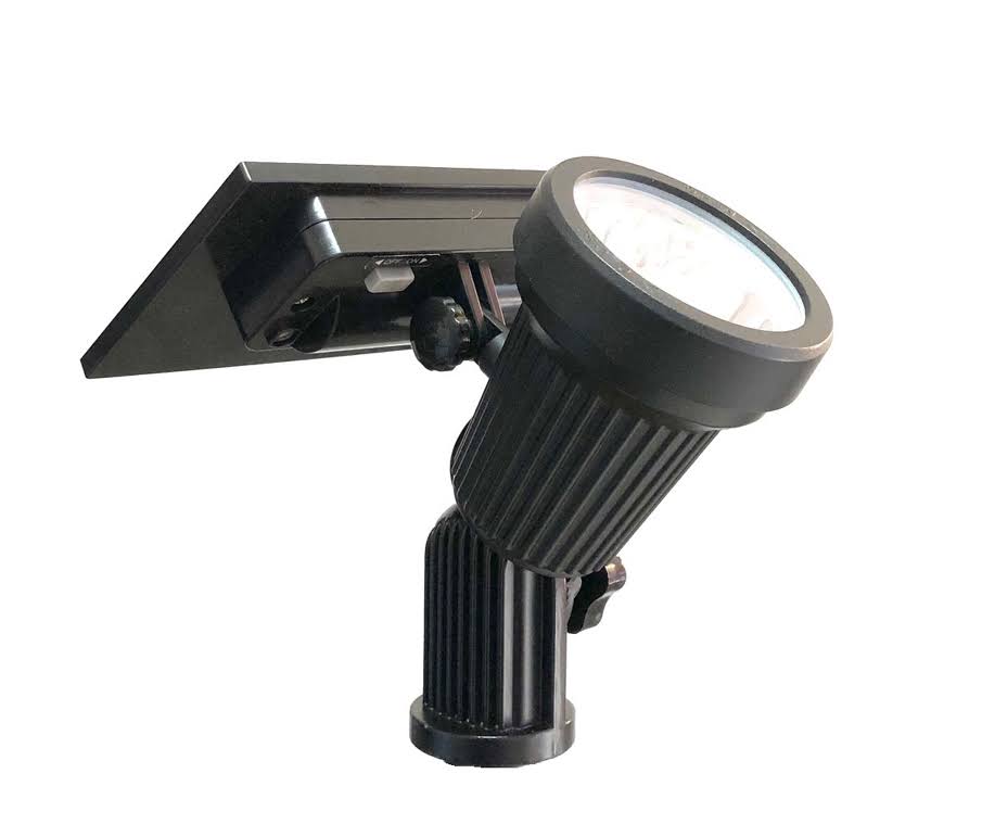 Warm White LED Solar Spotlight Landscape Lighting Kit with Stakes J97320