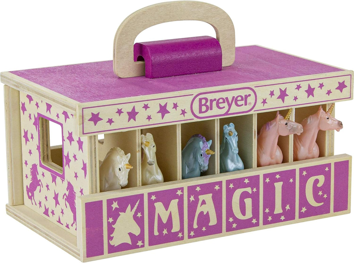Wooden 19 Piece Playset with 2 Horses 1:32 Scale L7621