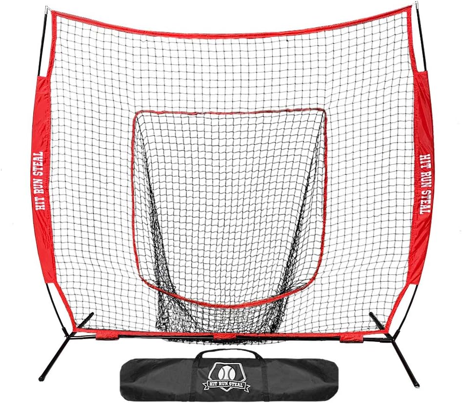 Practice Baseball and Softball Hitting Net and Carrying Bag Y965847