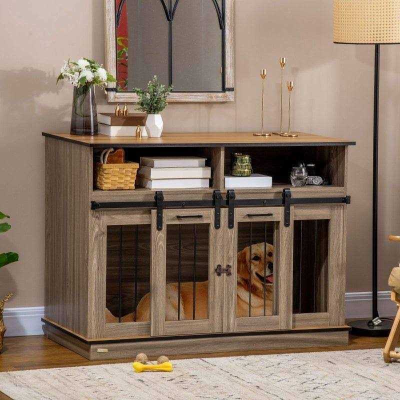 Dog Crate Furniture with Shelves O350