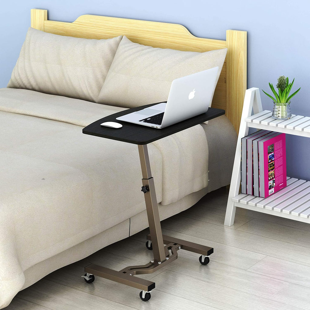Height Adjustable Mobile Laptop Stand Desk Rolling Cart D6383