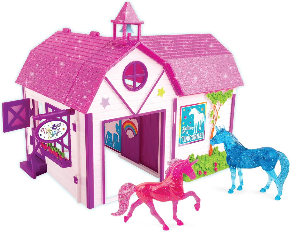 Wooden 19 Piece Playset with 2 Horses 1:32 Scale L7621