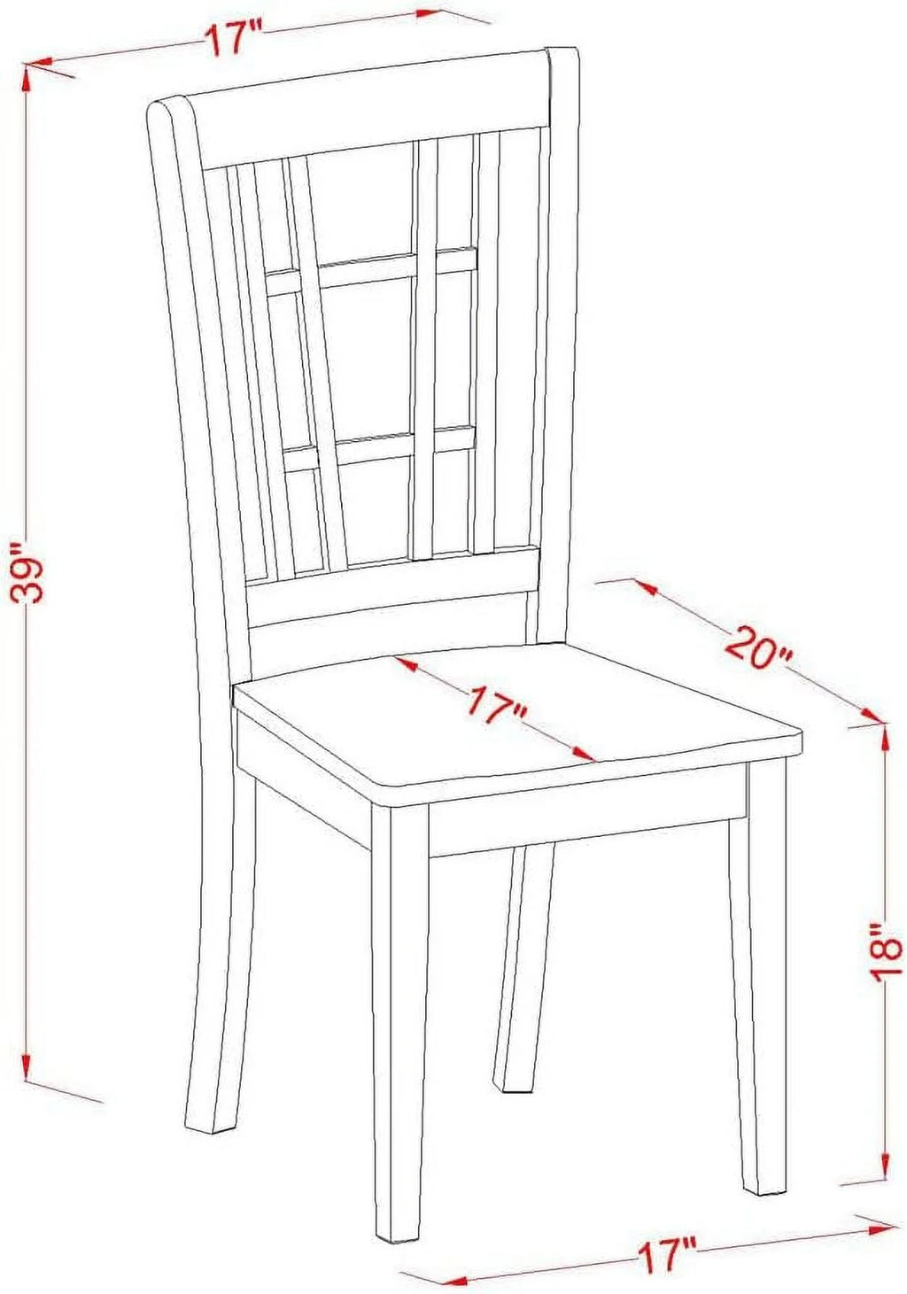 3 Piece Dinette Set with Rectangle Dropleaf Table and 2 Chairs I775