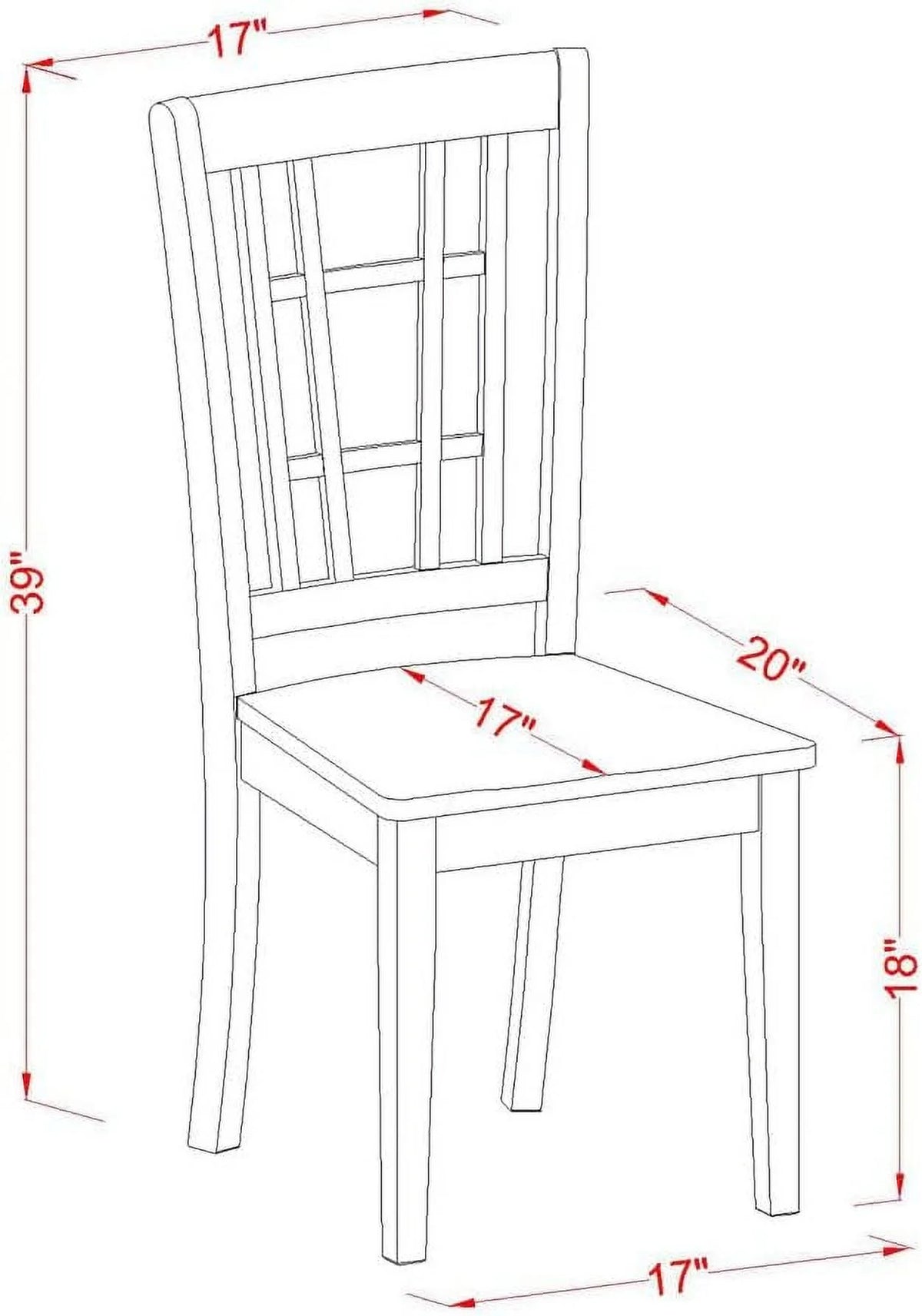 3 Piece Dinette Set with Rectangle Dropleaf Table and 2 Chairs I775
