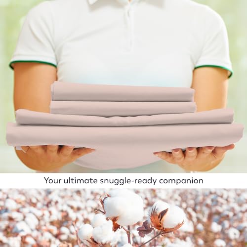 100% Cotton Percale 4-Piece Bed Sheets Set N21789