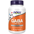 GABA 750mg 100 Veg Capsules W181295