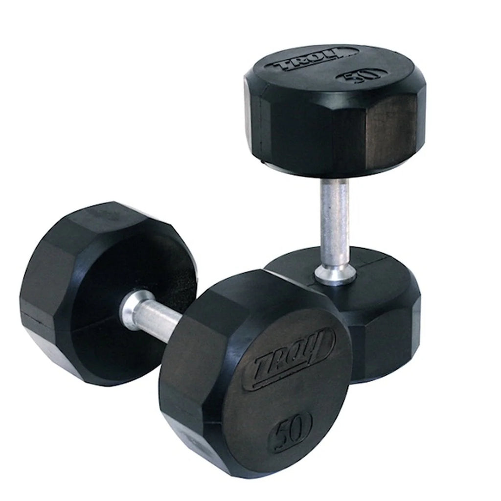 5-100 lb. Rubber Dumbbell Set Y2102