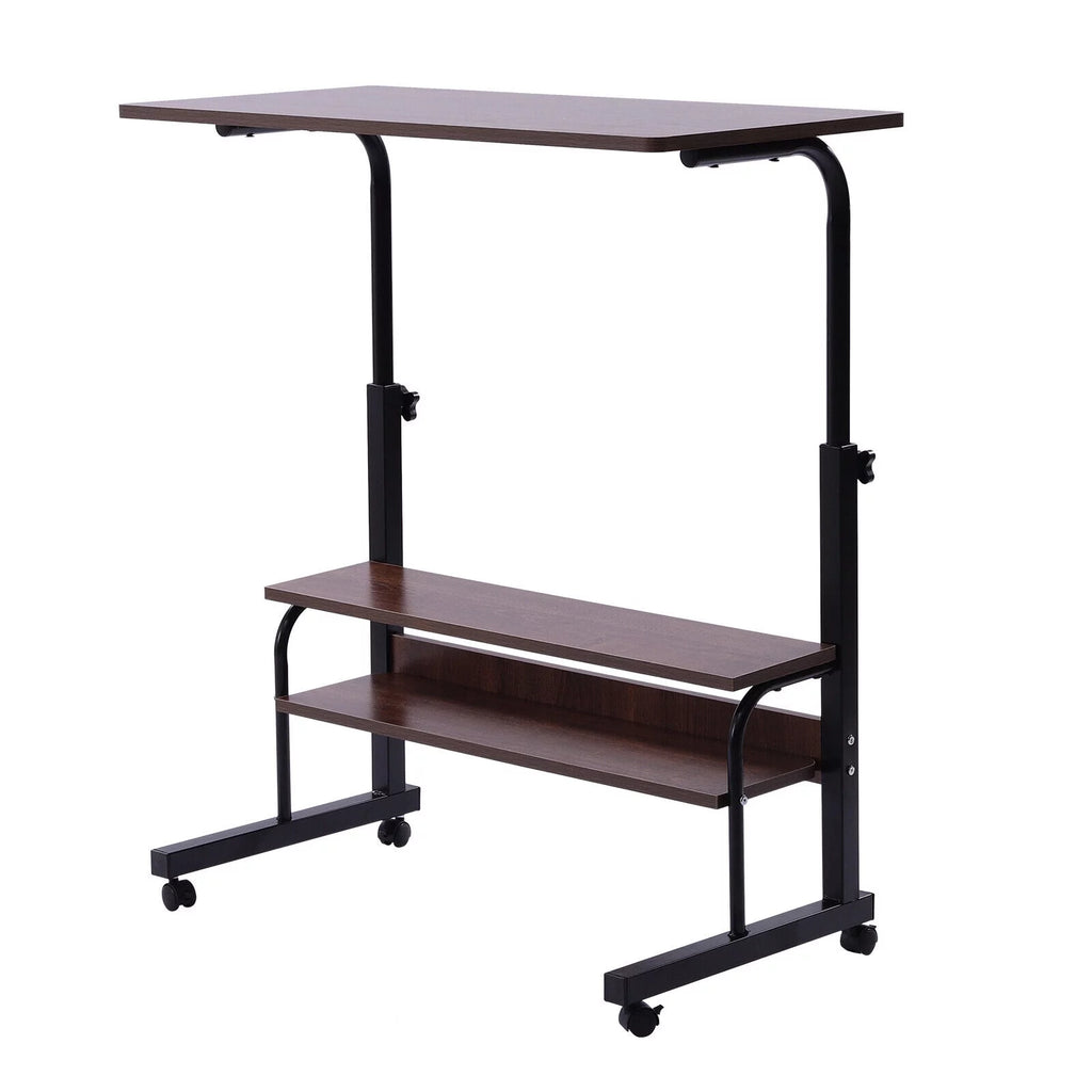 Rolling Computer Desk Corner Laptop Table B8321