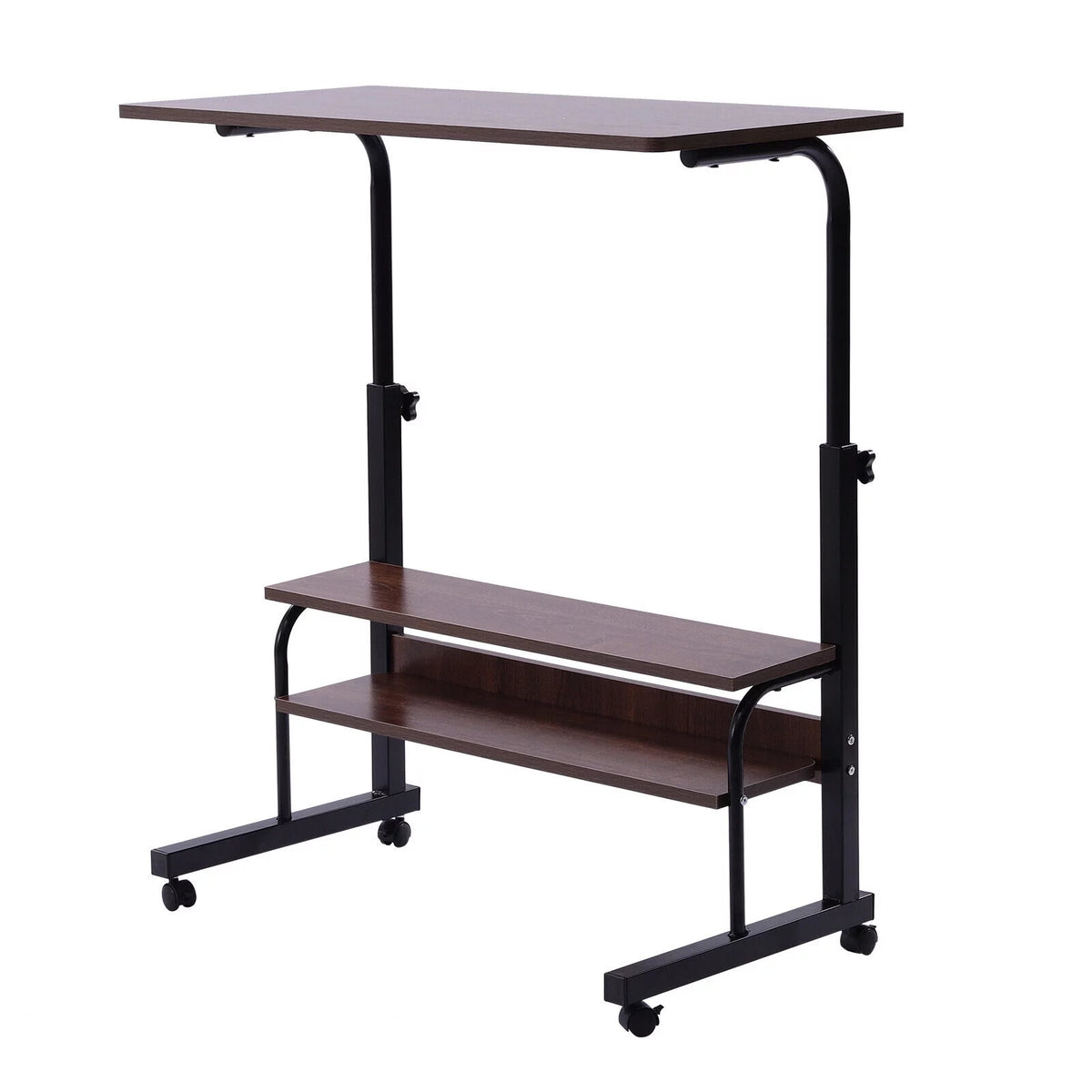 Rolling Computer Desk Corner Laptop Table B8321