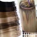 Black Micro Ring Human Hair Extensions 0.5g 100 Strands Y670244