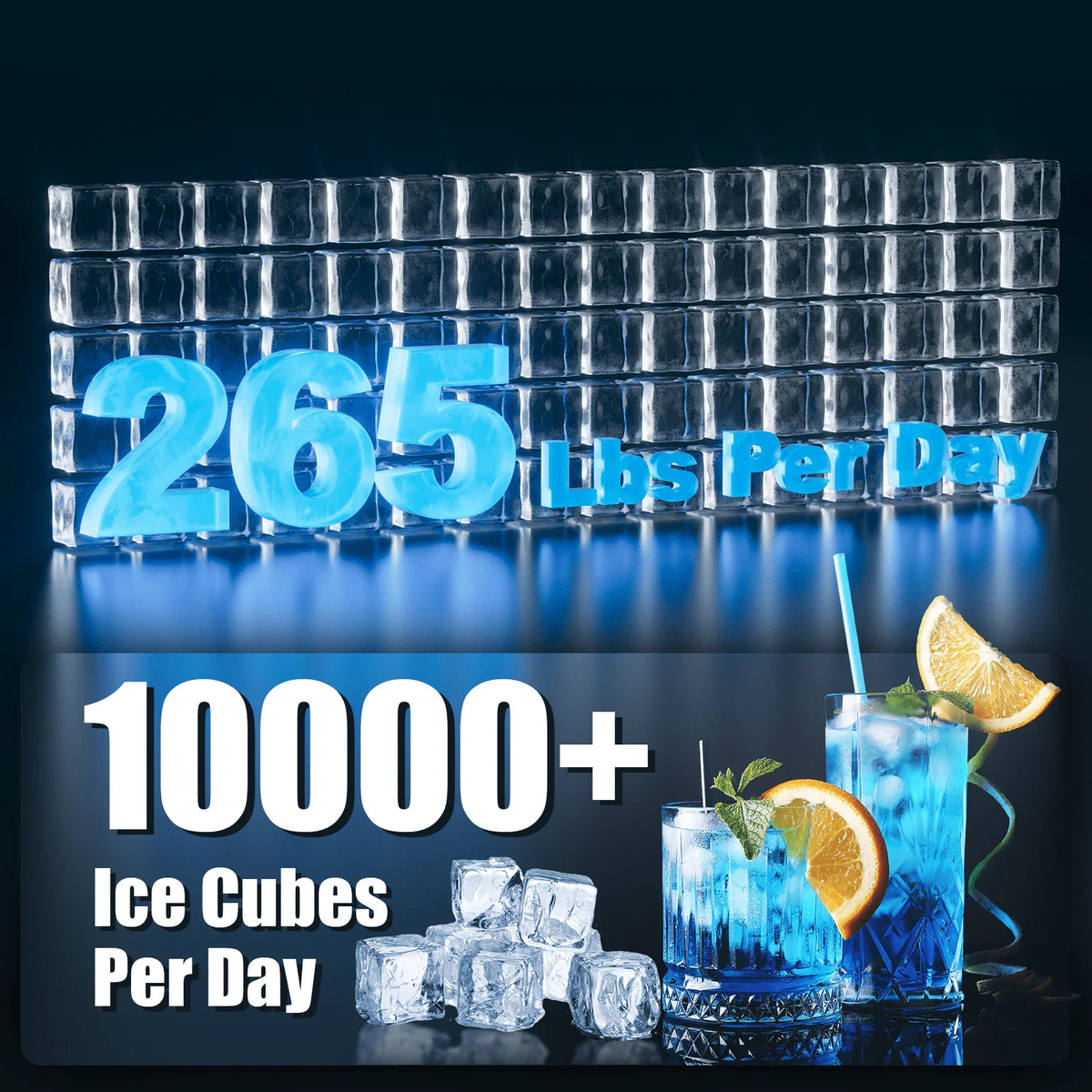 26" Stainless Steel Undercounter Ice Machine with 90 LBS Bin Y959