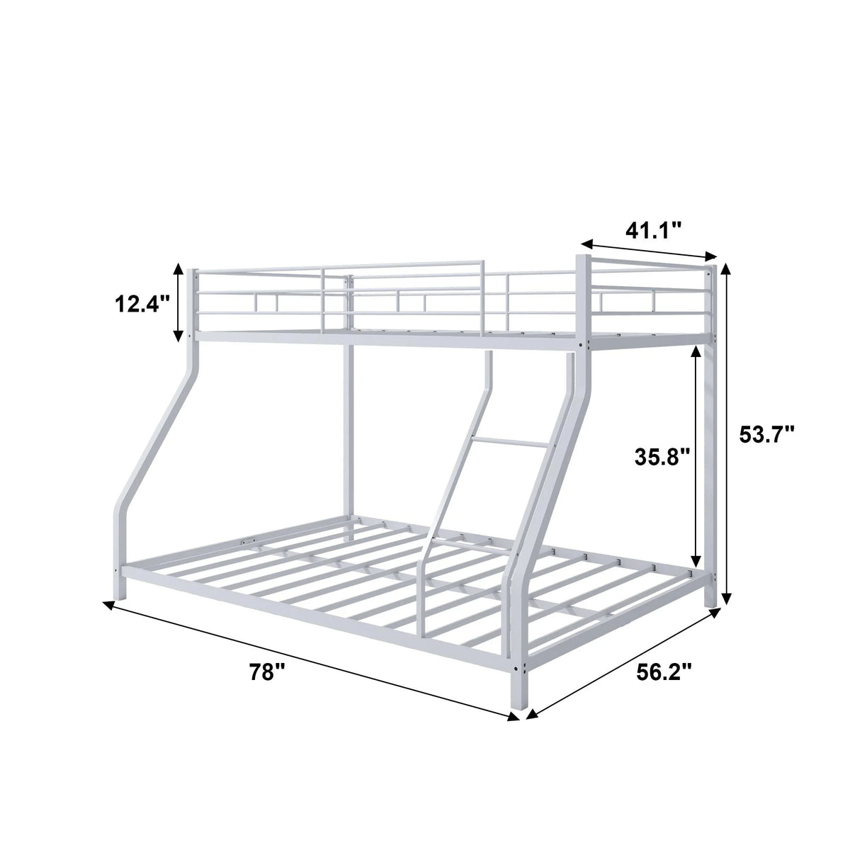 Twin Over Full Heavy-duty Metal Bunk Bed X535597