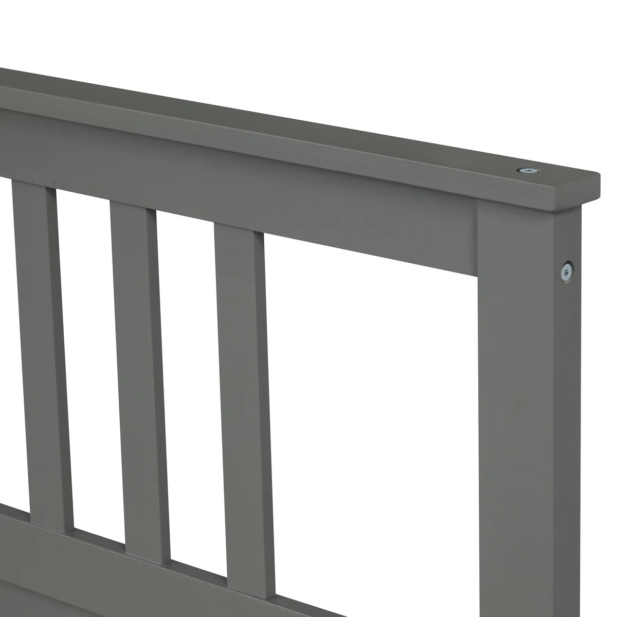 Wood Twin Size Platform Bed Frame with Headboard and Footboard N72068