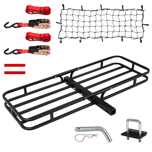 53" x 19" x 5" 500 Lbs Hitch Cargo Carrier with Net A23886