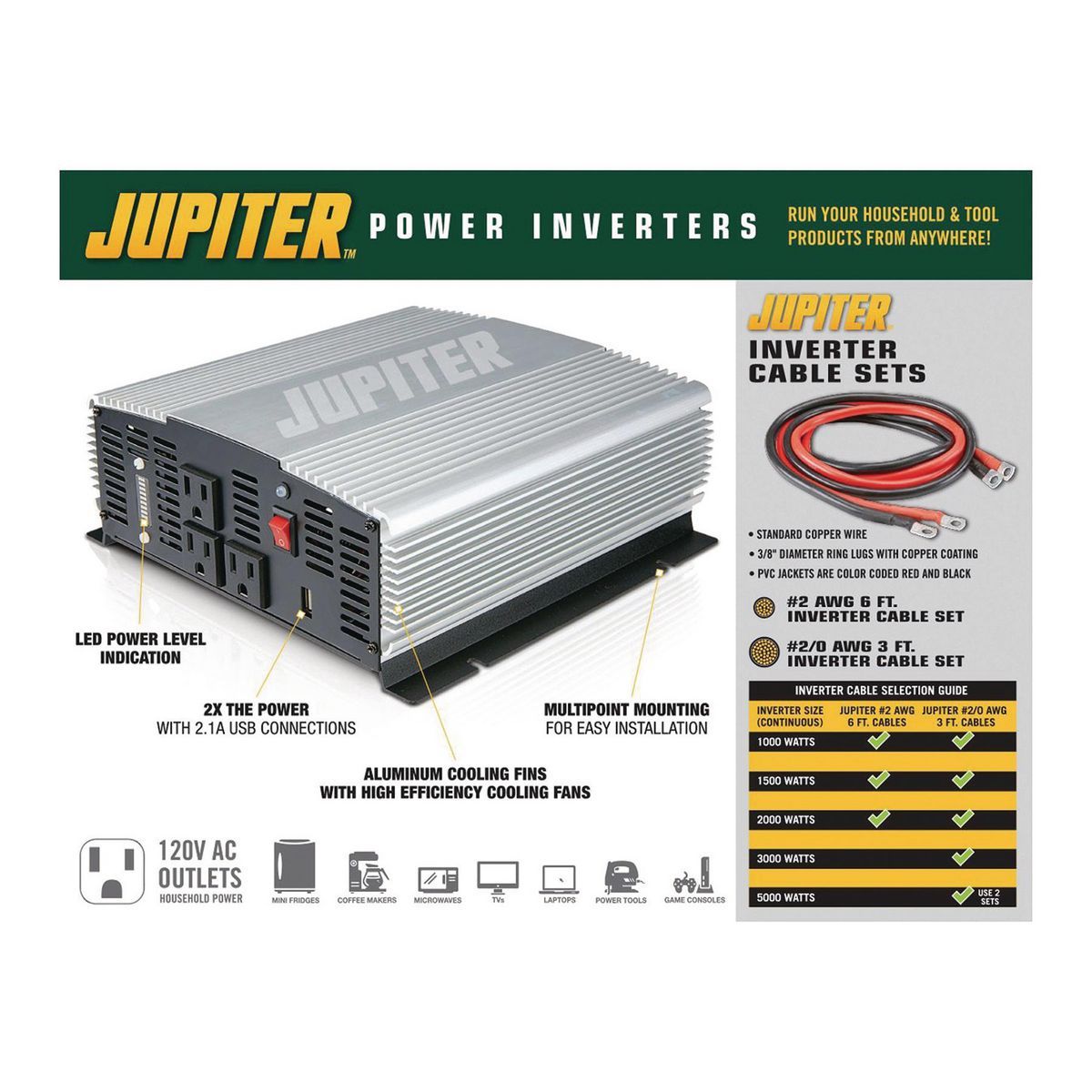 2000 Watt Modified Sine Wave Power Inverter N828443