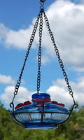 Aqua 16 oz Hummingbird Feeder with Perch K652