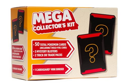 Pokémon Cards 5 Packs + 50 Cards Mini-Binder K8865
