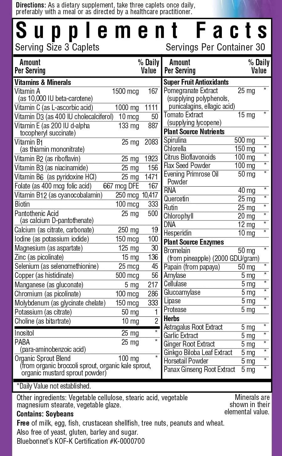 Multinutrient 90 Capsules C162800