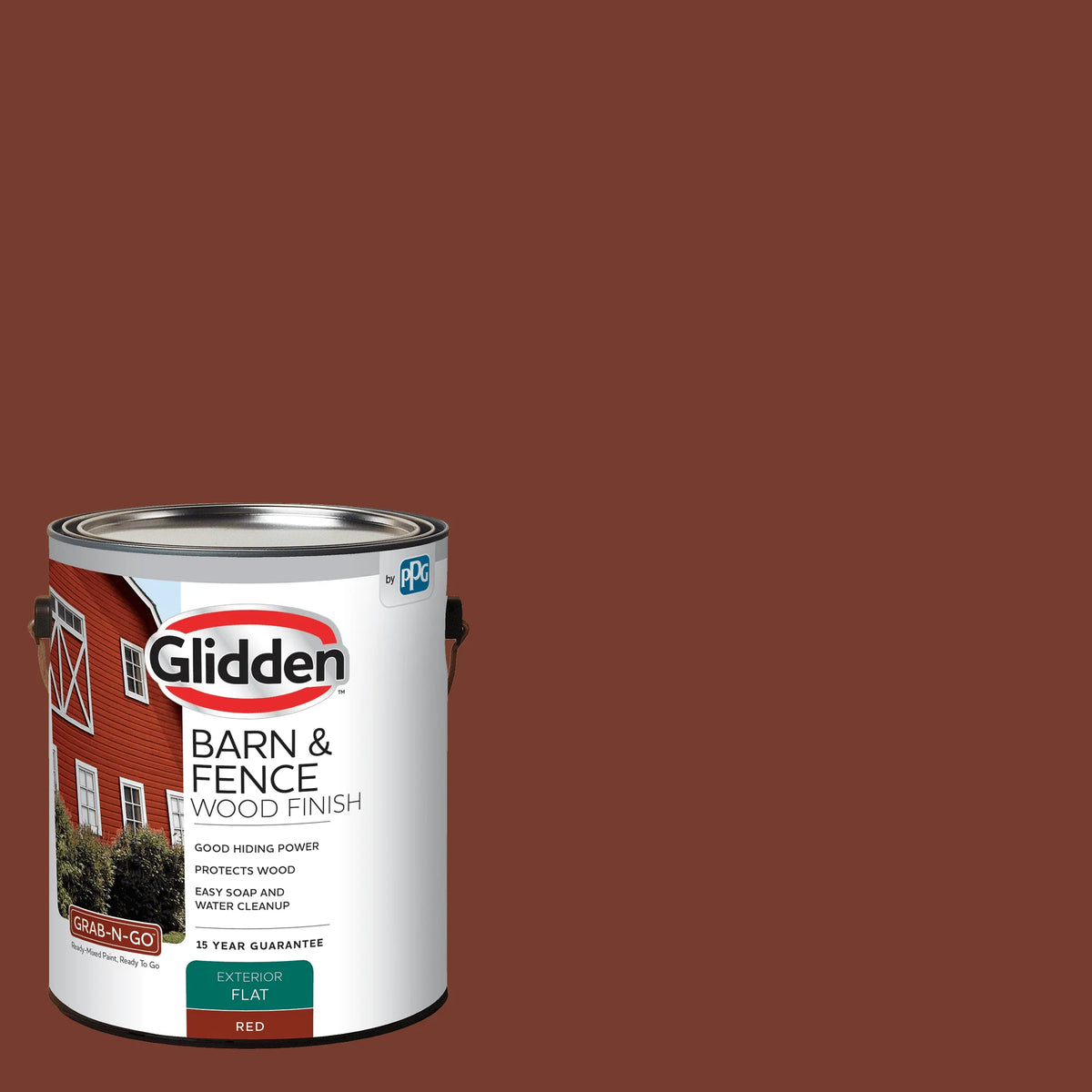 White Flat Exterior Wood Paint 1 Gallon I3767