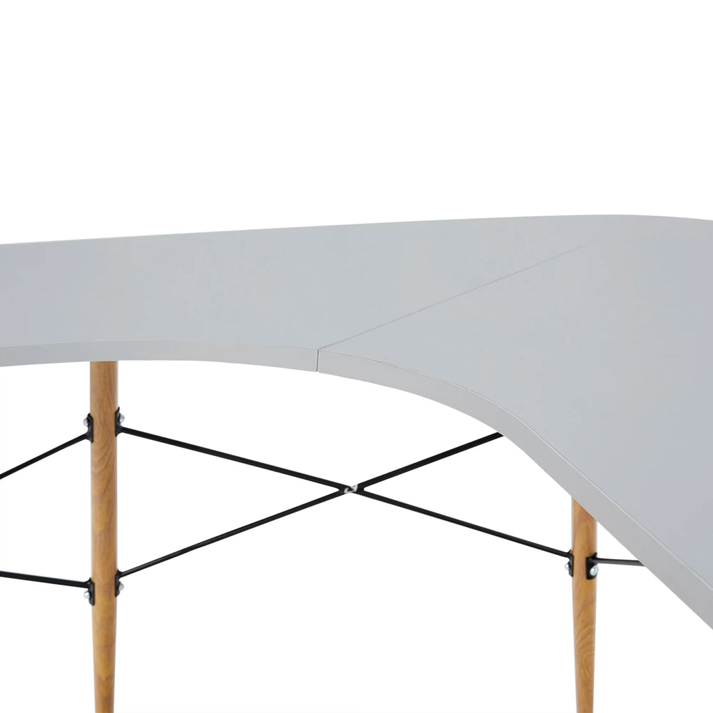 Light Gray L-Shaped Corner Desk M656469