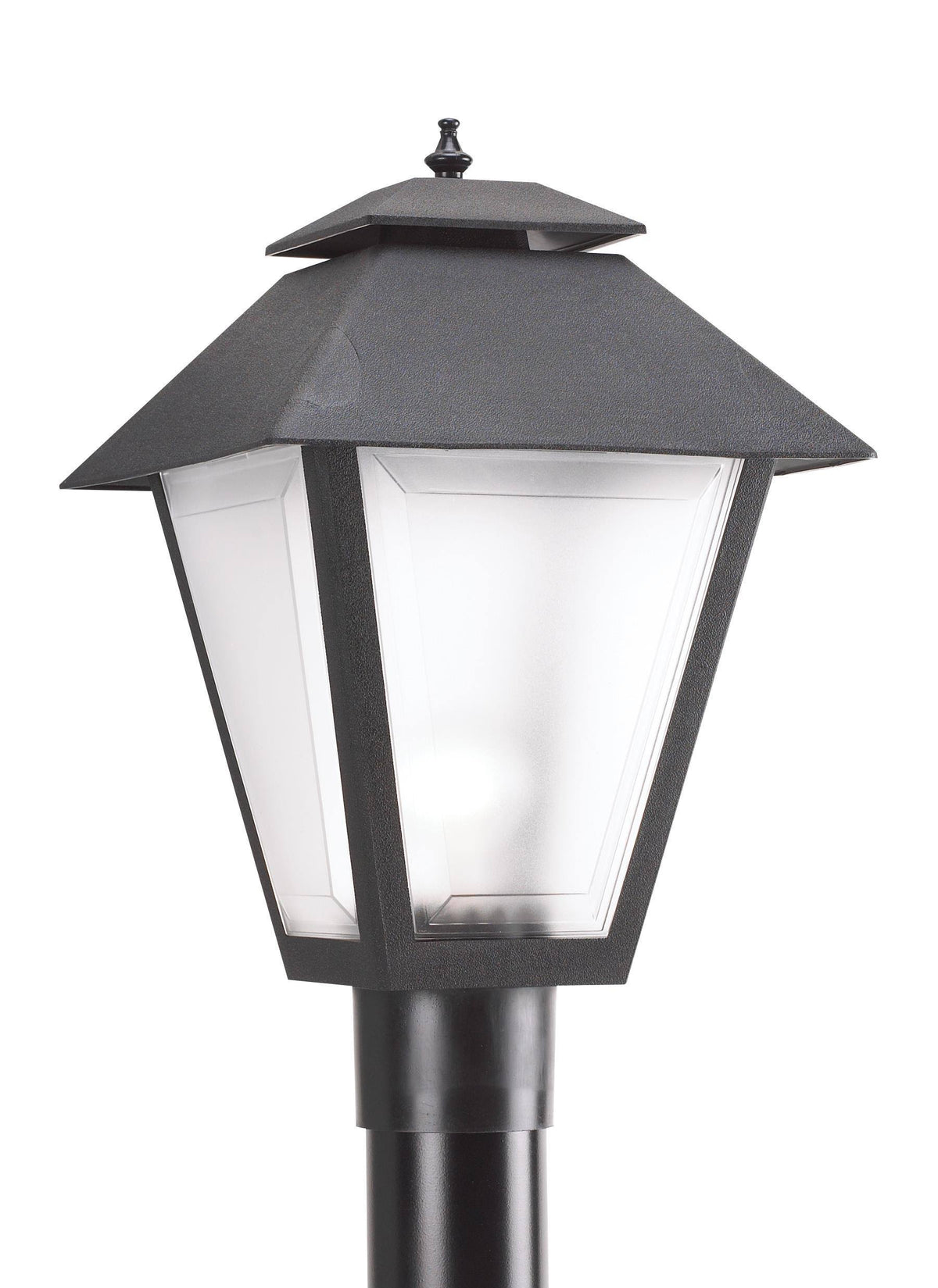 Black One Light Outdoor Post Lantern E65844