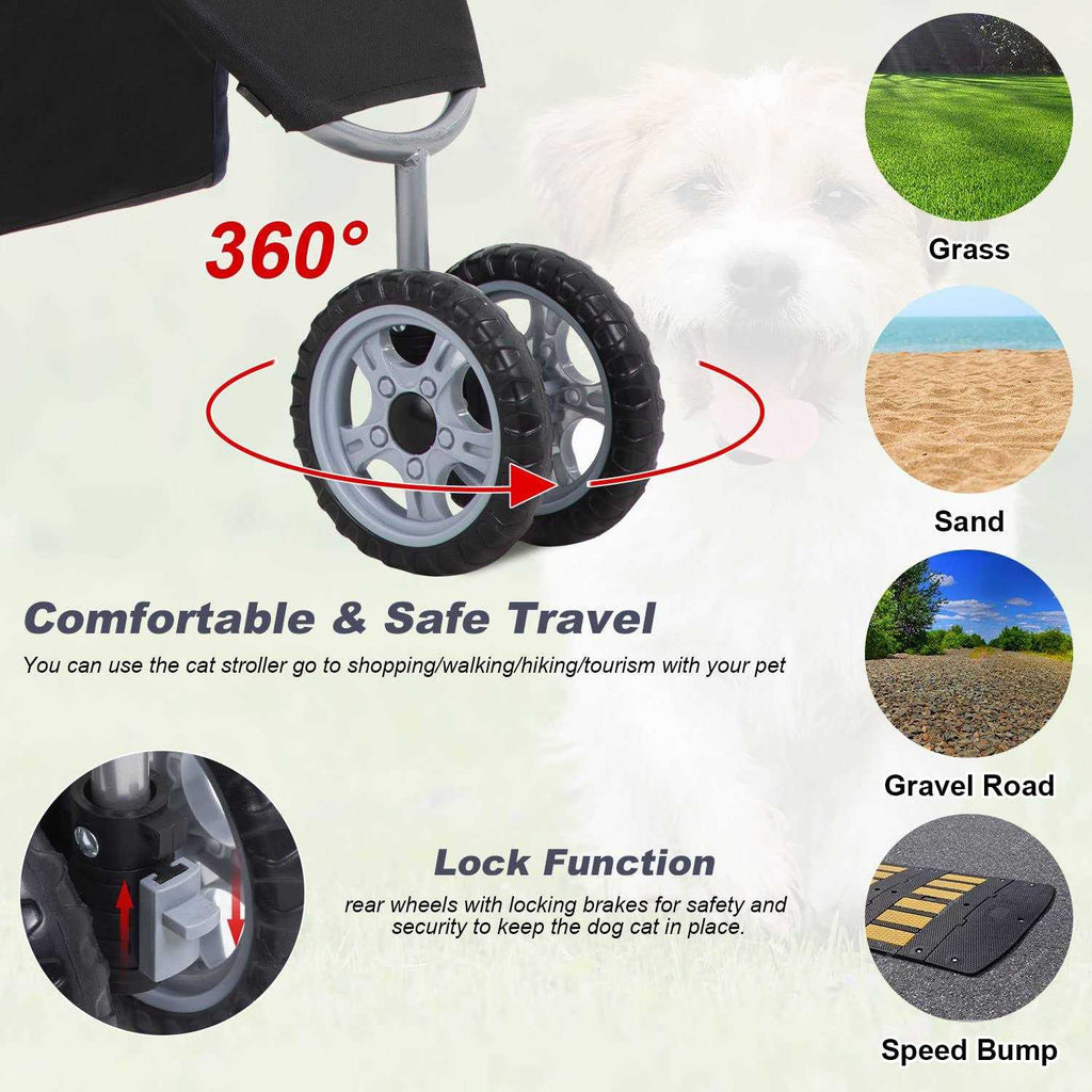 Pet Stroller Folding Carrier K670