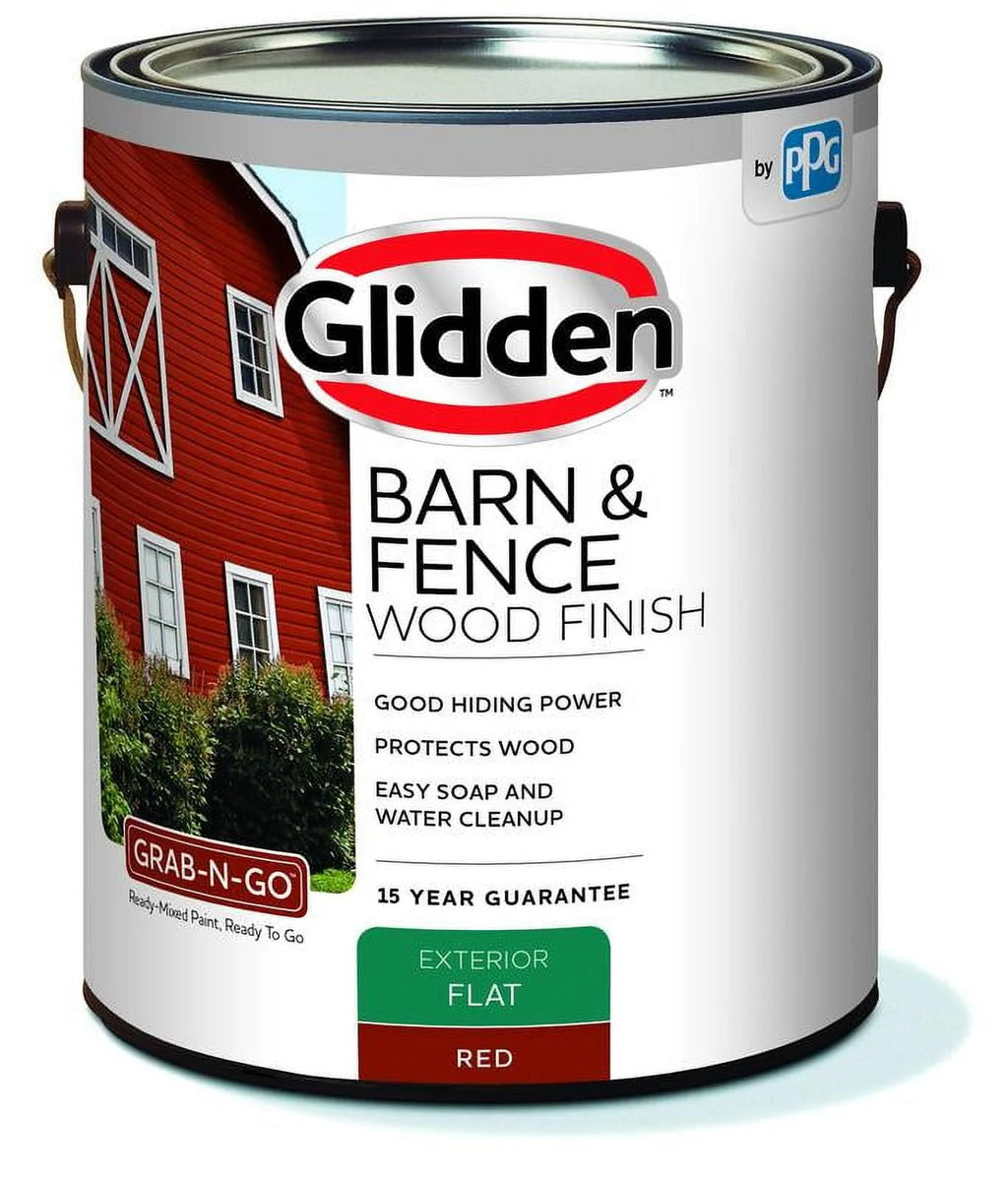 White Flat Exterior Wood Paint 1 Gallon I3767