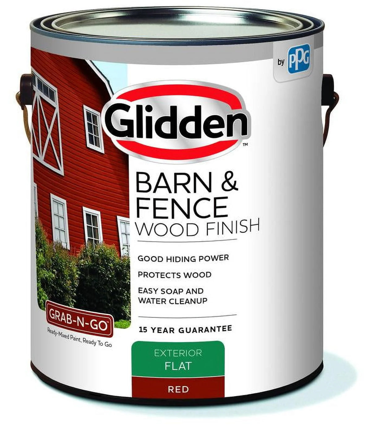 White Flat Exterior Wood Paint 1 Gallon I3767