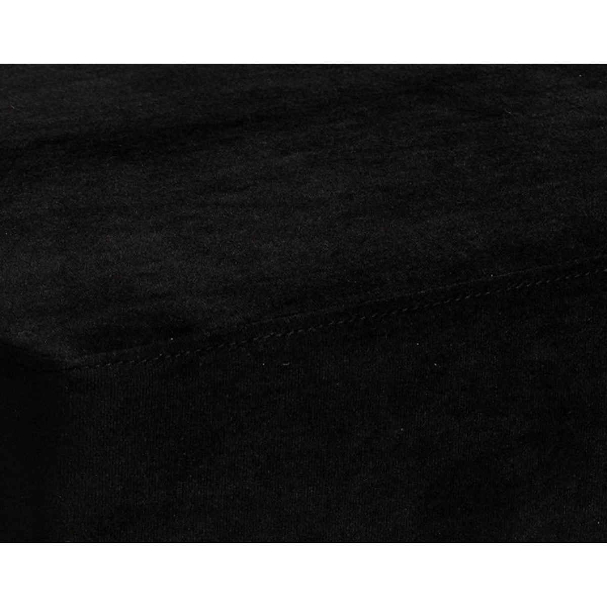 Velvet Upholstered Ottoman with Metal Tubular Base R769909