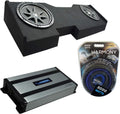 Compatible with 2014 - UP GMC Sierra Crew Cab Dual 10 Sub Box Amp K368