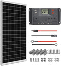 100 Watt 12 Volt Monocrystalline Solar Panel Starter Kit X9536