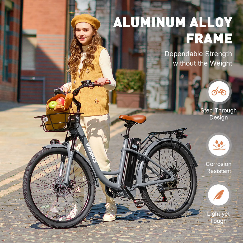 Electric Bike 7 Speed 20mph Black X744