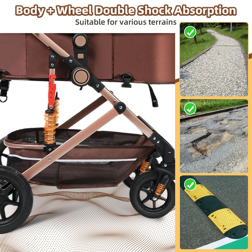 Foldable Reversible Bassinet Baby Stroller Y135