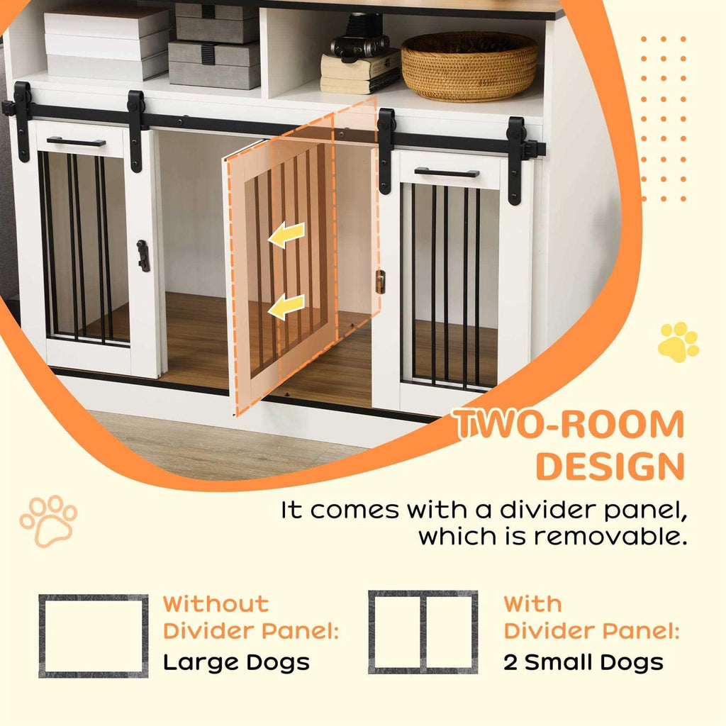 Dog Crate Furniture with Shelves O350