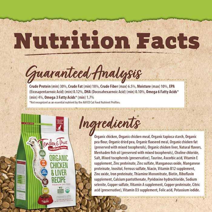 Organic Chicken & Liver Recipe Dry Cat Food X18282