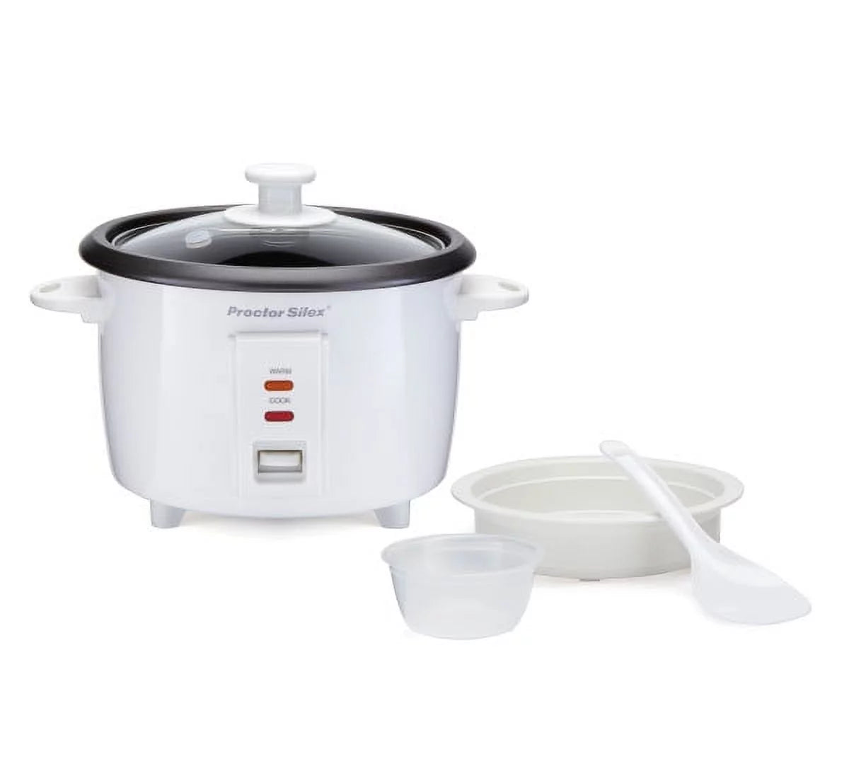 White 8 Cups Rice Cooker & Food Steamer M178