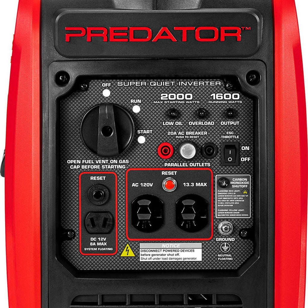 2000 Watt Super Quiet Inverter Generator O9231