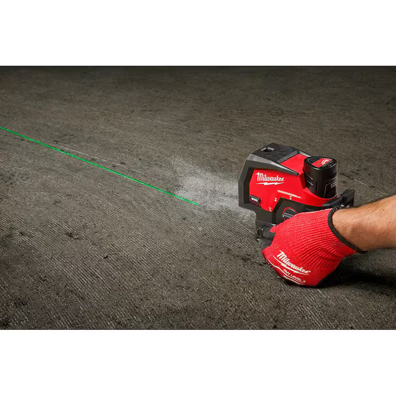 12-Volt Cordless Green Laser Level with Laser Distance Meter E651