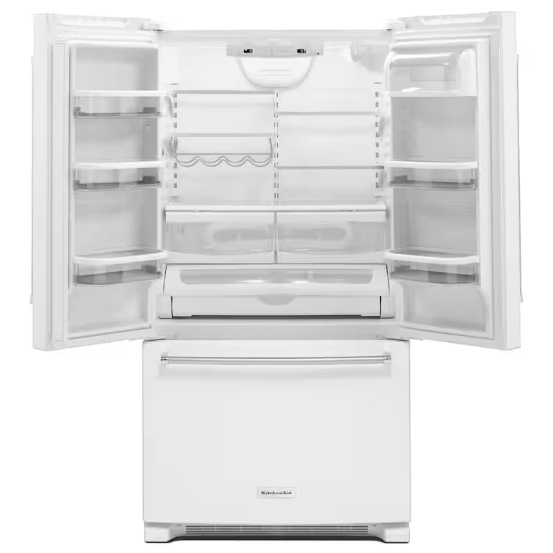 20 cu. ft. Counter Depth French Door Refrigerator in White F9613