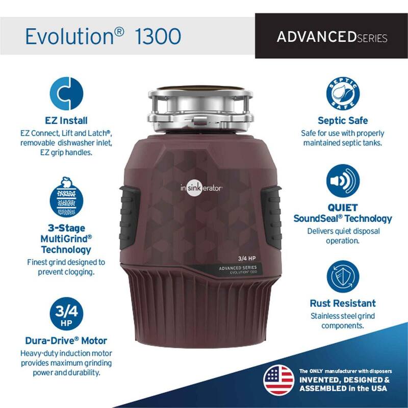 3/4 HP Continuous Feed Garbage Disposal I11239