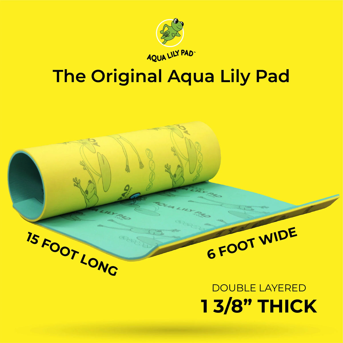 15 Ft Yellow Floating Foam Water Playground T7974