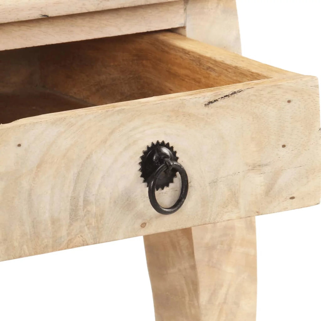 Solid Mango Wood Bed Cabinet Z107781
