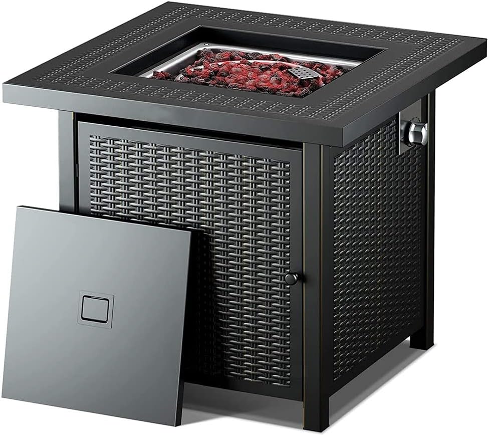 28 Inch 50,000 BTU Auto-Ignition Propane Fire Pit Table I2170