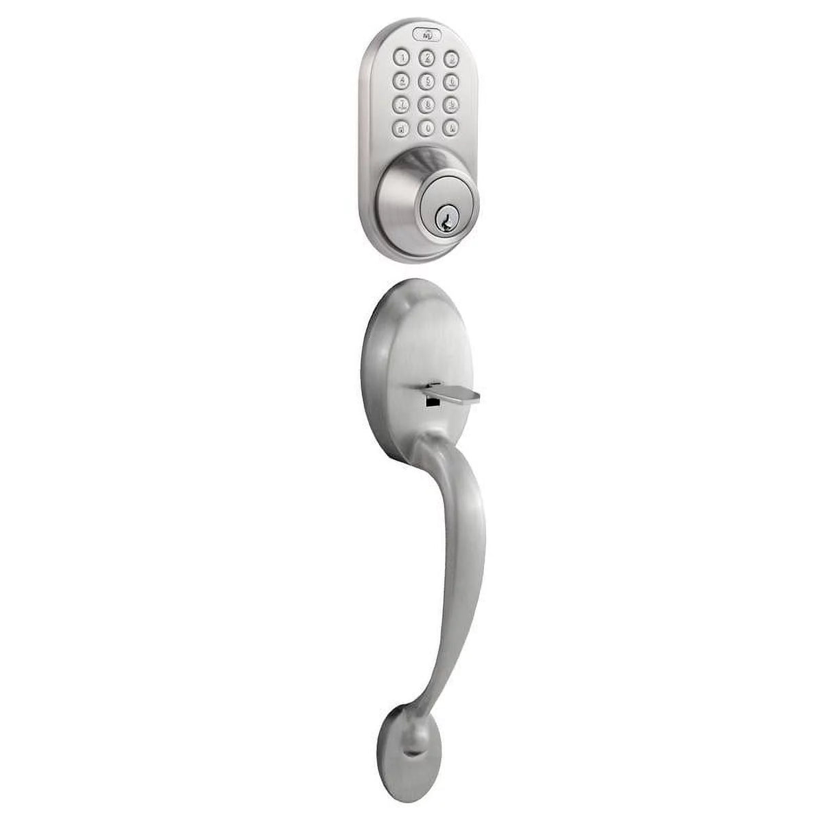 Keyless Entry Deadbolt and Handleset Door Lock with Electronic Digital Keypad Satin Nickel U503148