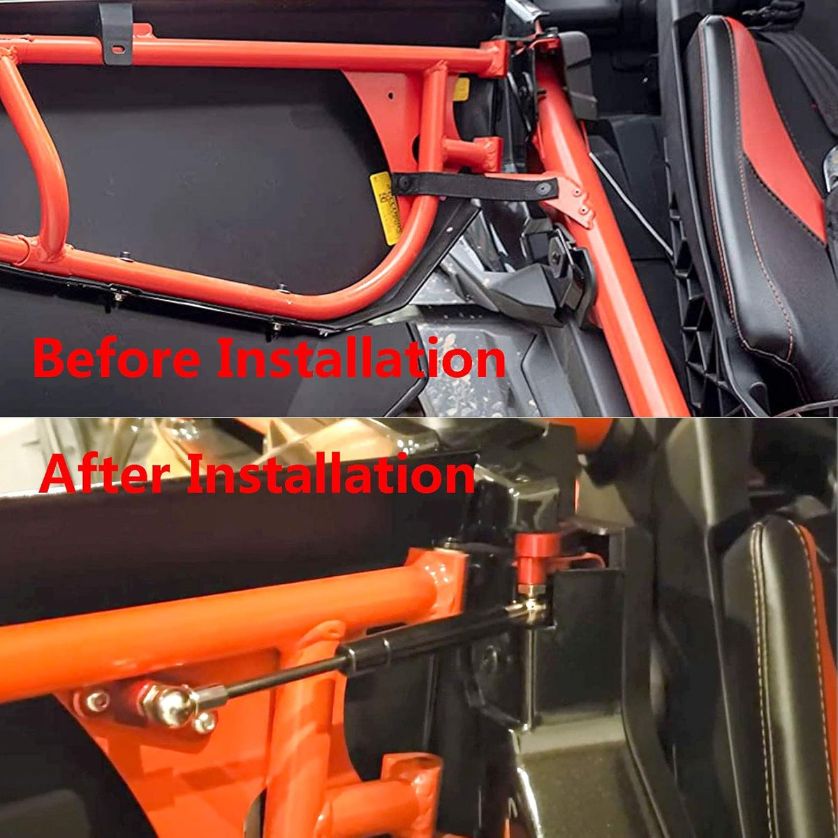 Door Opener Kits Door Shocks Struts Compatible with 2017-2022 Can Am Maverick X3 and X3 Max Front and Rear Doors (Red) Pack of 2 J8659