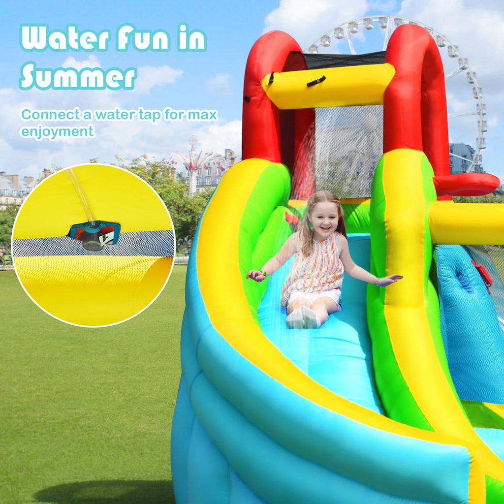 Inflatable Kids Water Slide Bounce House Splash Water Pool Y27161