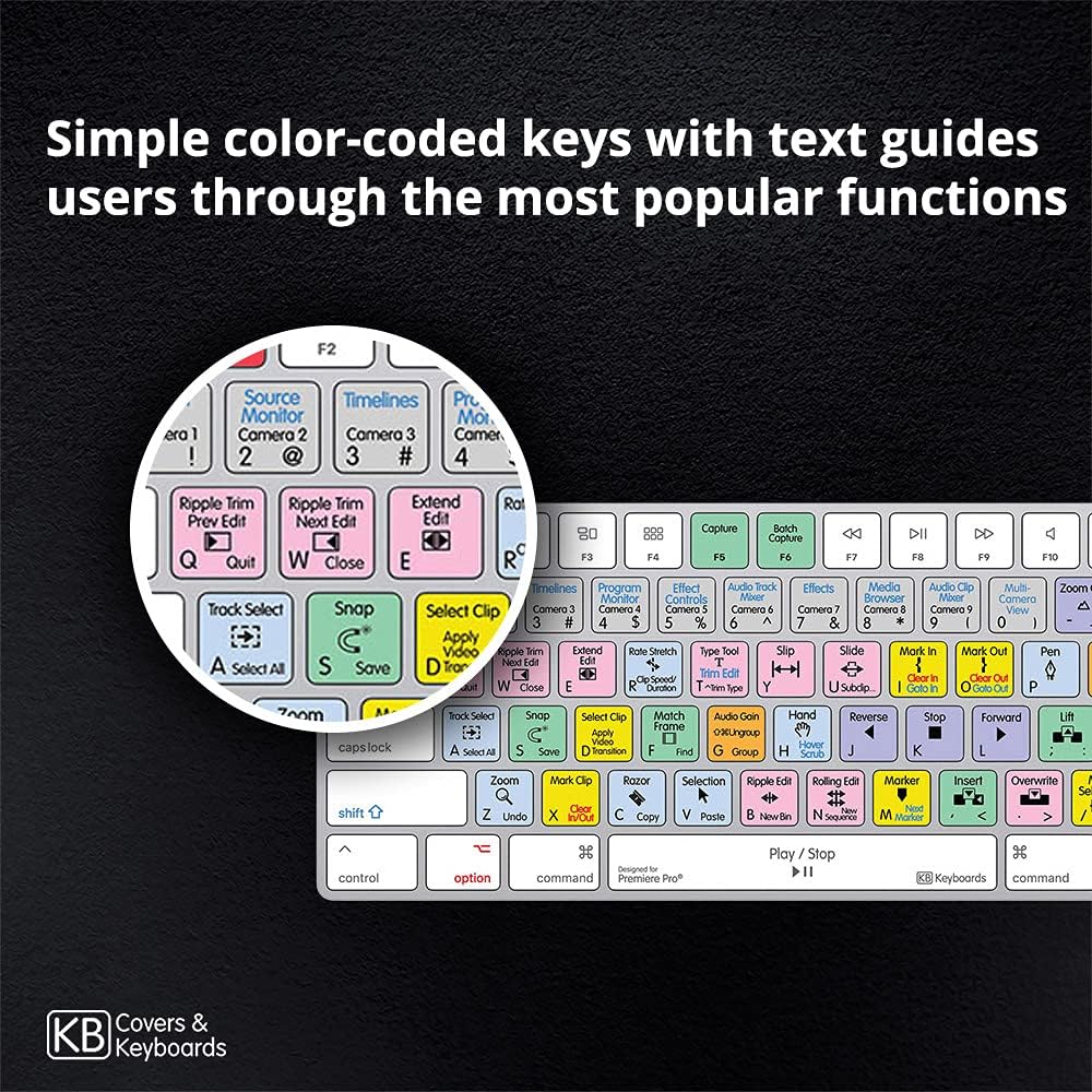 Adobe Premiere Pro CC Backlit Mechanical Keyboard V8079
